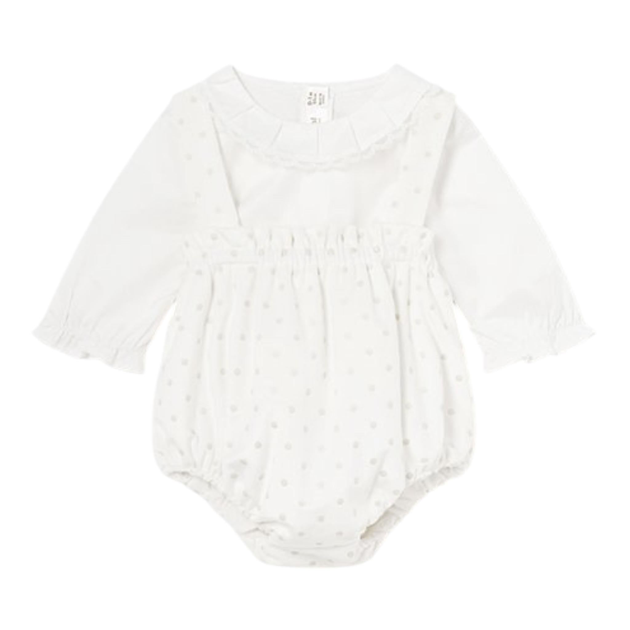 MAYORAL completo 3pz cardigan-camicia-salopette Bianco per Neonata 2245 BIANCO MAYORAL 