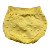Wedoble Schlichte Culotte mit gelber Stickerei für Baby Mädchen