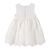 Abel & Lula Abito Cerimonia Tinta Unita con Ricami per Neonata 5013 BIANCO ABEL & LULA 