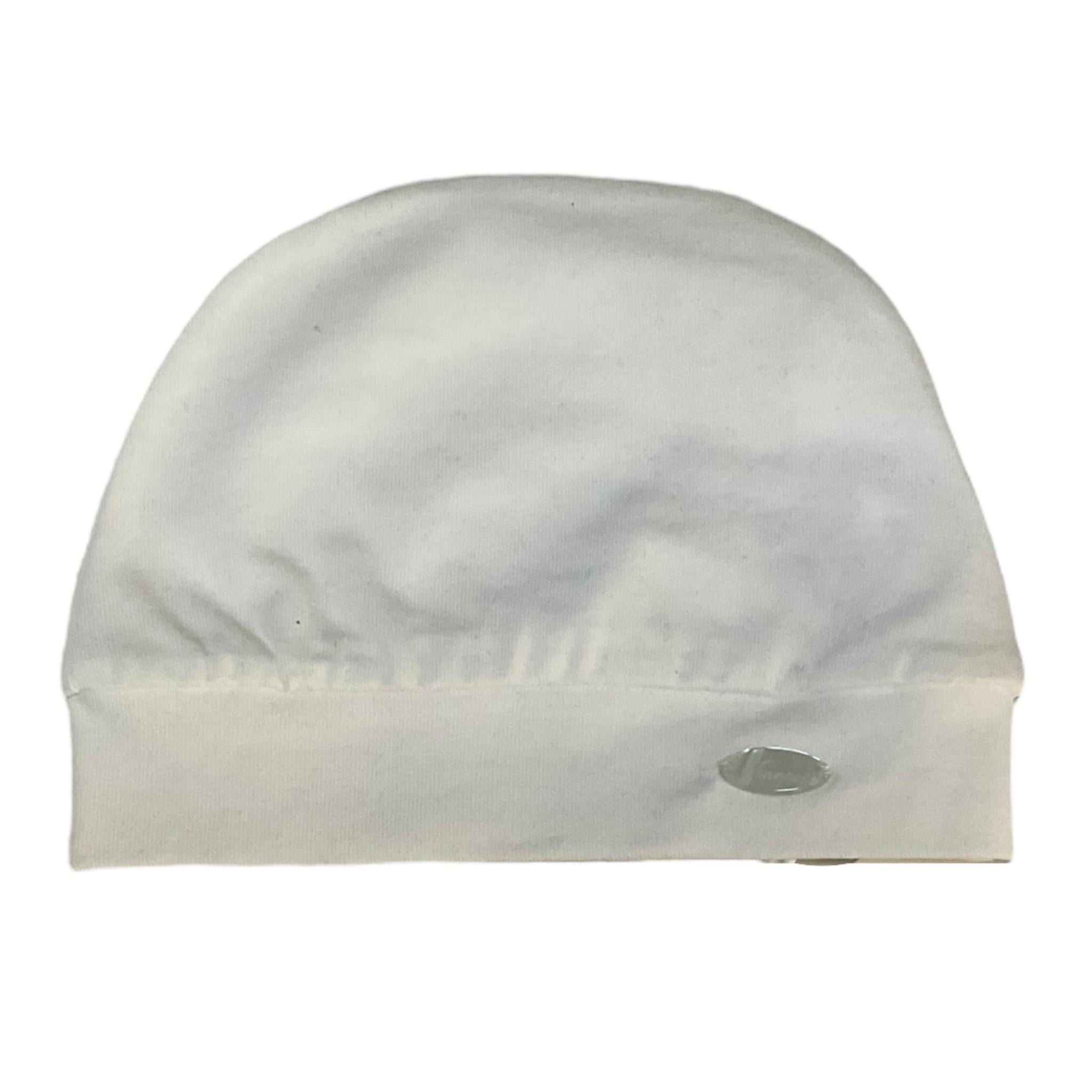 Ninnaoh Cappello Tinta Unita con Applicazione per Neonata E23257 BIANCO NINNAOH 