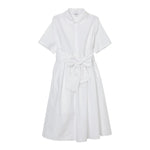 Aspesi Abito Mezza Manica Tinta Unita per Bambina S25012VMC0068X BIANCO ASPESI 