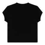 Diesel T-Shirt Girocollo Tinta Unita con Logo per Bambina J01830 NERO DIESEL 