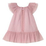 Mayoral Abito Giromanica Tinta Unita con Tulle per Neonata 1850X ROSA MAYORAL 