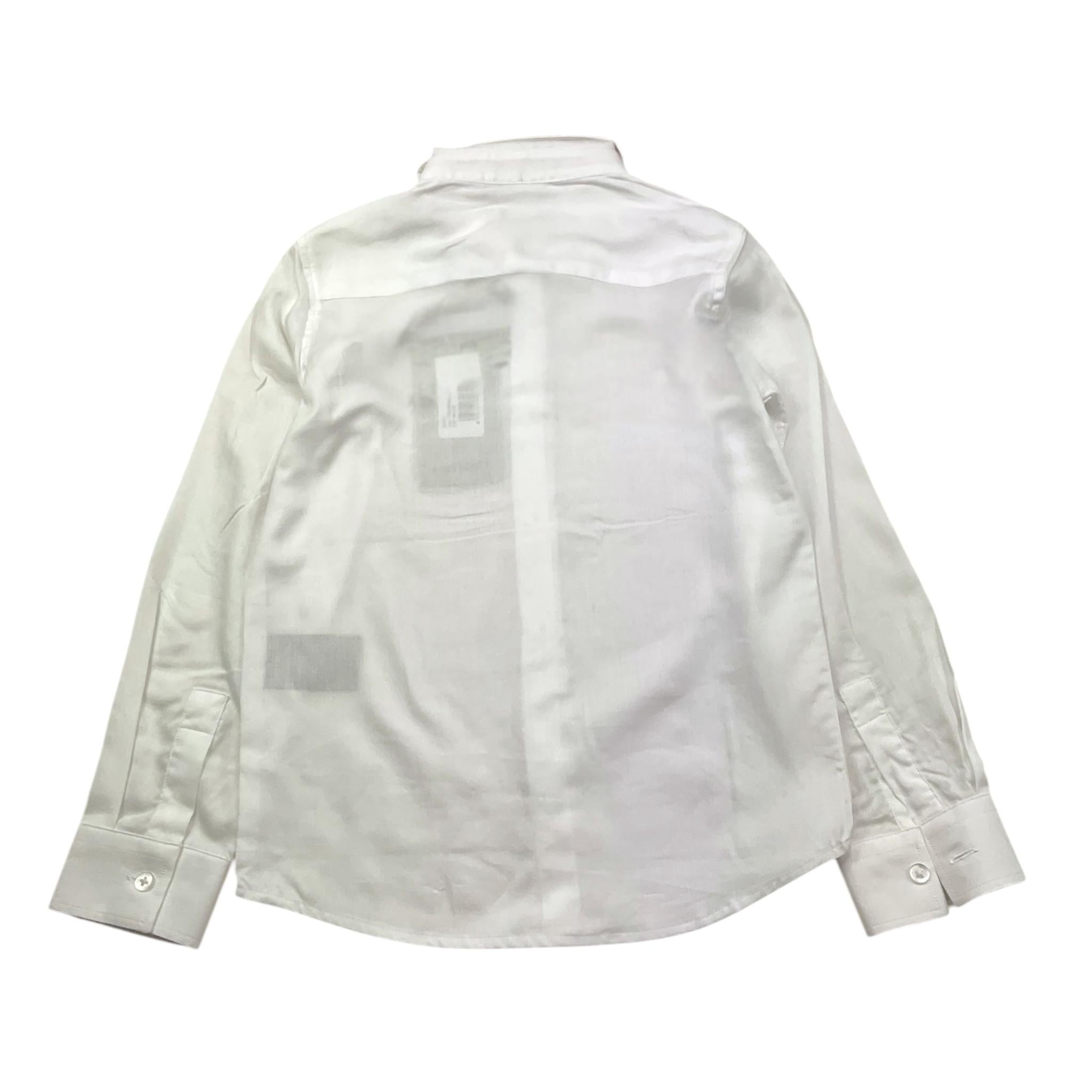 TRUSSARDI camicia tinta unita con stampa Bianco per Bambino TBA25080CA BIANCO TRUSSARDI 