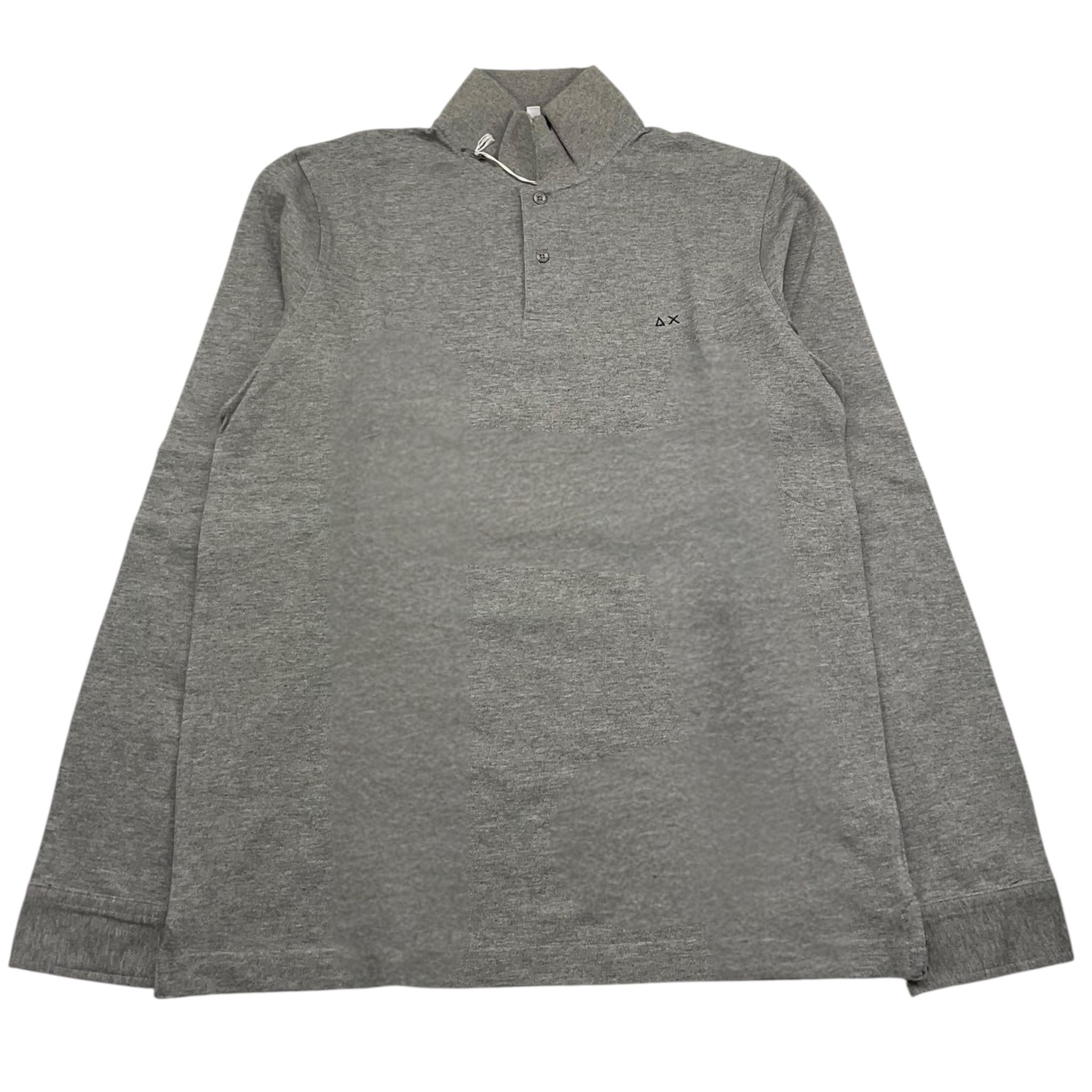 SUN68 polo manica lunga tinta unita Grigio per Bambino 24309 GRIGIO SUN68 