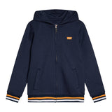 LEVI'S felpa con zip e cappuccio tinta unita con logo Blu per Bambino 8EL158 BLU LEVI'S 