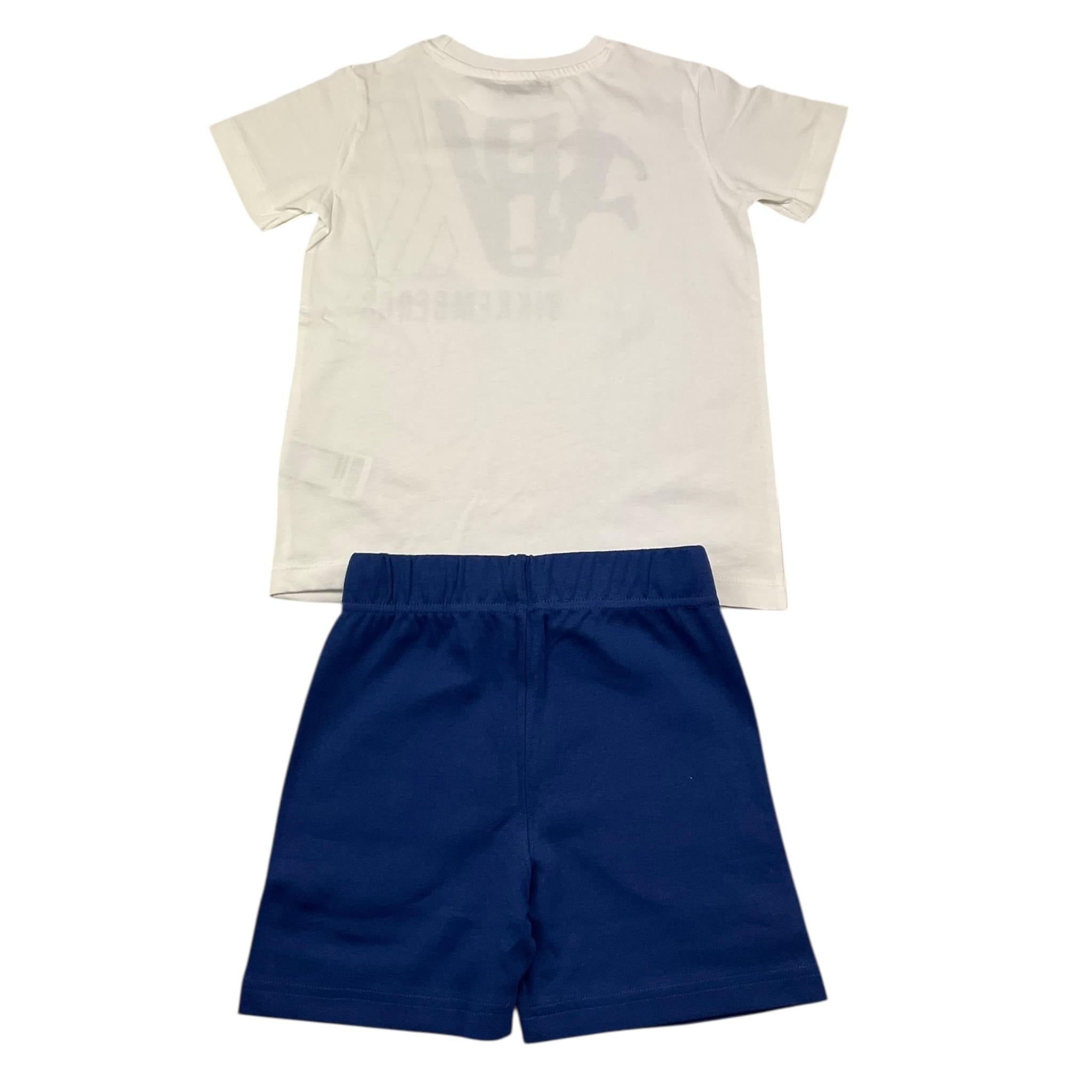 Bikkembergs Completo 2 Pezzi T-Shirt-Bermuda per Bambino BK3208 BIANCO/BLU BiKKEMBERGS 