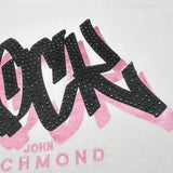 John Richmond T-Shirt Tinta Unita con Stampa per Bambina RGP26109TS BIANCO JOHN RICHMOND 