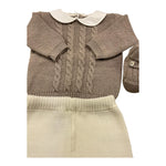 BABY LORD completo3 pezzi maglia-pantalone-babbucce Fango per Neonato 5166 FANGO BABY LORD 