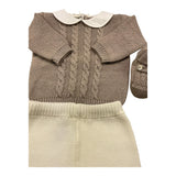 BABY LORD completo3 pezzi maglia-pantalone-babbucce Fango per Neonato 5166 FANGO BABY LORD 