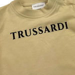 TRUSSARDI t-shirt girocollo tinta unita con stampa Beige per Neonato TIA25014TS BEIGE TRUSSARDI 