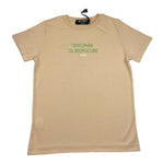 STAY STREET t-shirt girocollo tinta unita con stampa Beige per Bambino TB2009 BEIGE STAY STREET 