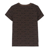 MOSCHINO t-shirt tinta unita logata con cappuccio Marrone per Bambino H5M03R MARRONE MOSCHINO 