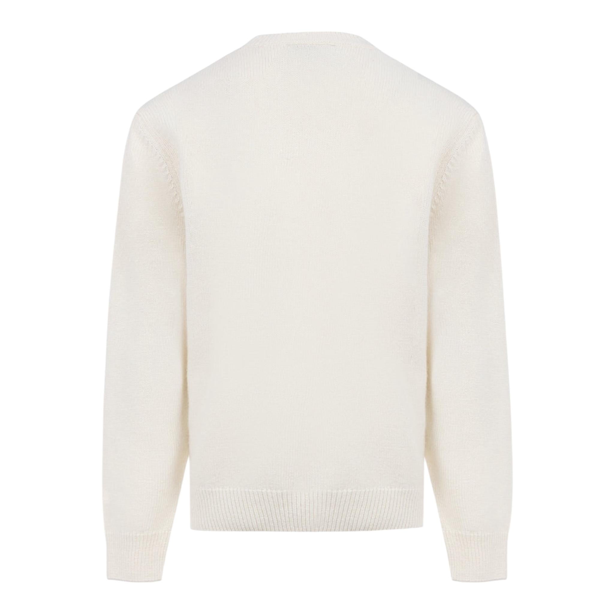 SAINT BARTH maglia girocollo tinta unita con stampa Panna per Bambino DOU0001XX PANNA SAINT BARTH 