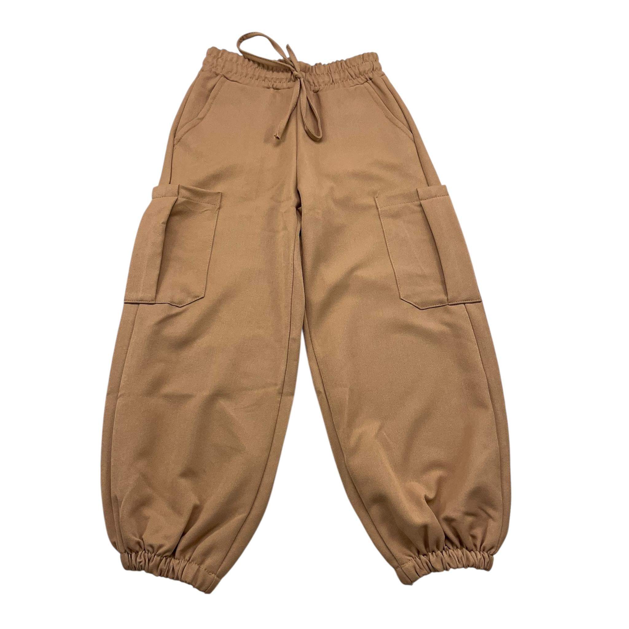 KITTY-KISS pantalone tinta unita con elastico in vita Cammello per Bambina 5197 CAMMELL KITTY-KISS 