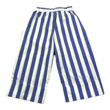 Little Ludo Unihose Streifenmuster mit Gummibund Weiß/Blau für Mädchen