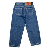 DOU DOU jeans tinta unita con girovita regolabile  Blu per Bambino DV6P60 BLU DOU DOU 