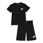 John Richmond Completo 2 Pezzi T-Shirt-Bermuda Tinta Unita per Bambino RBP25134CJ NERO JOHN RICHMOND 