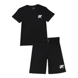 John Richmond Completo 2 Pezzi T-Shirt-Bermuda Tinta Unita per Bambino RBP25134CJ NERO JOHN RICHMOND 