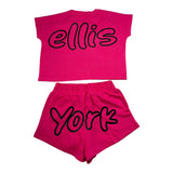 Marc Ellis Completo 2 Pezzi T-Shirt-Short Fuxia per Bambina JMJCM01236X FUXIA MARC ELLIS 