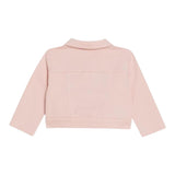Liu Jo Einfarbige Jacke mit rosa Knöpfen für Baby Mädchen