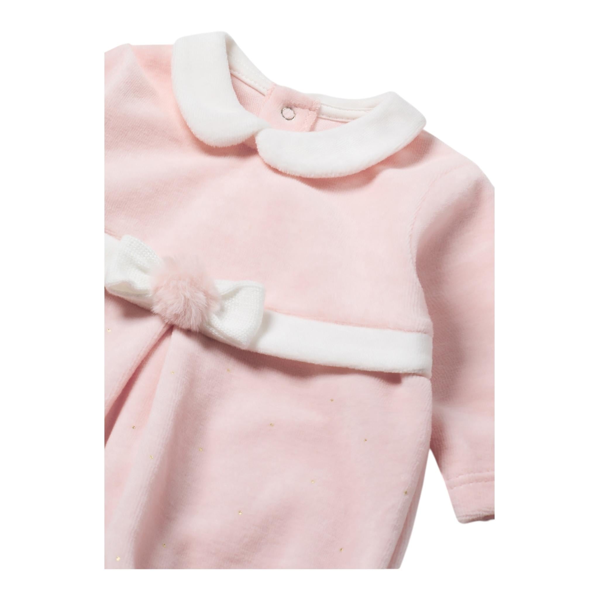 MAYORAL set tutina manica lunga tinta unita in ciniglia con cappello Rosa per Neonata 2782 ROSA MAYORAL 