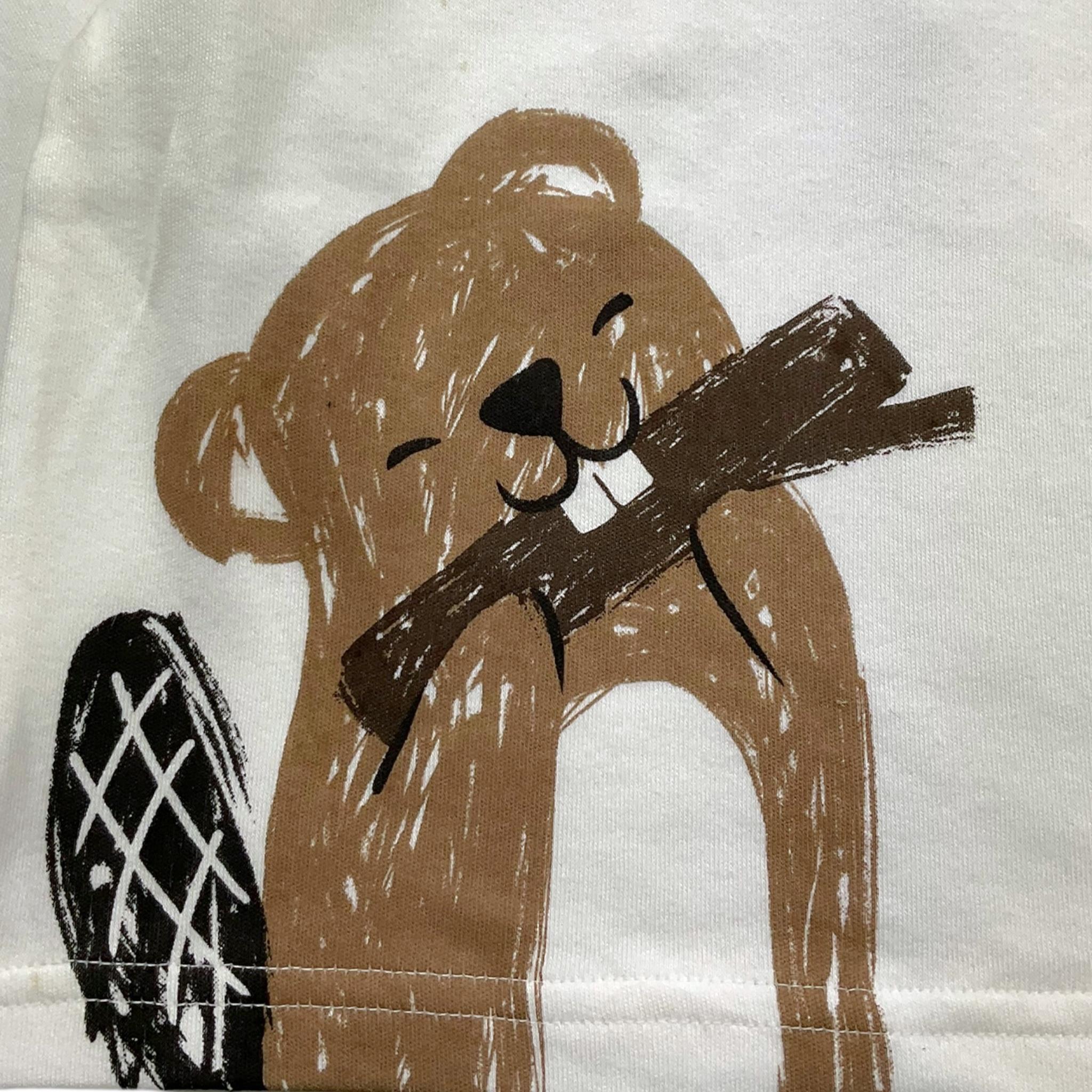 EMC shirt girocollo tinta unita con stampa Bianco per Neonato BX2279 BIANCO EMC 