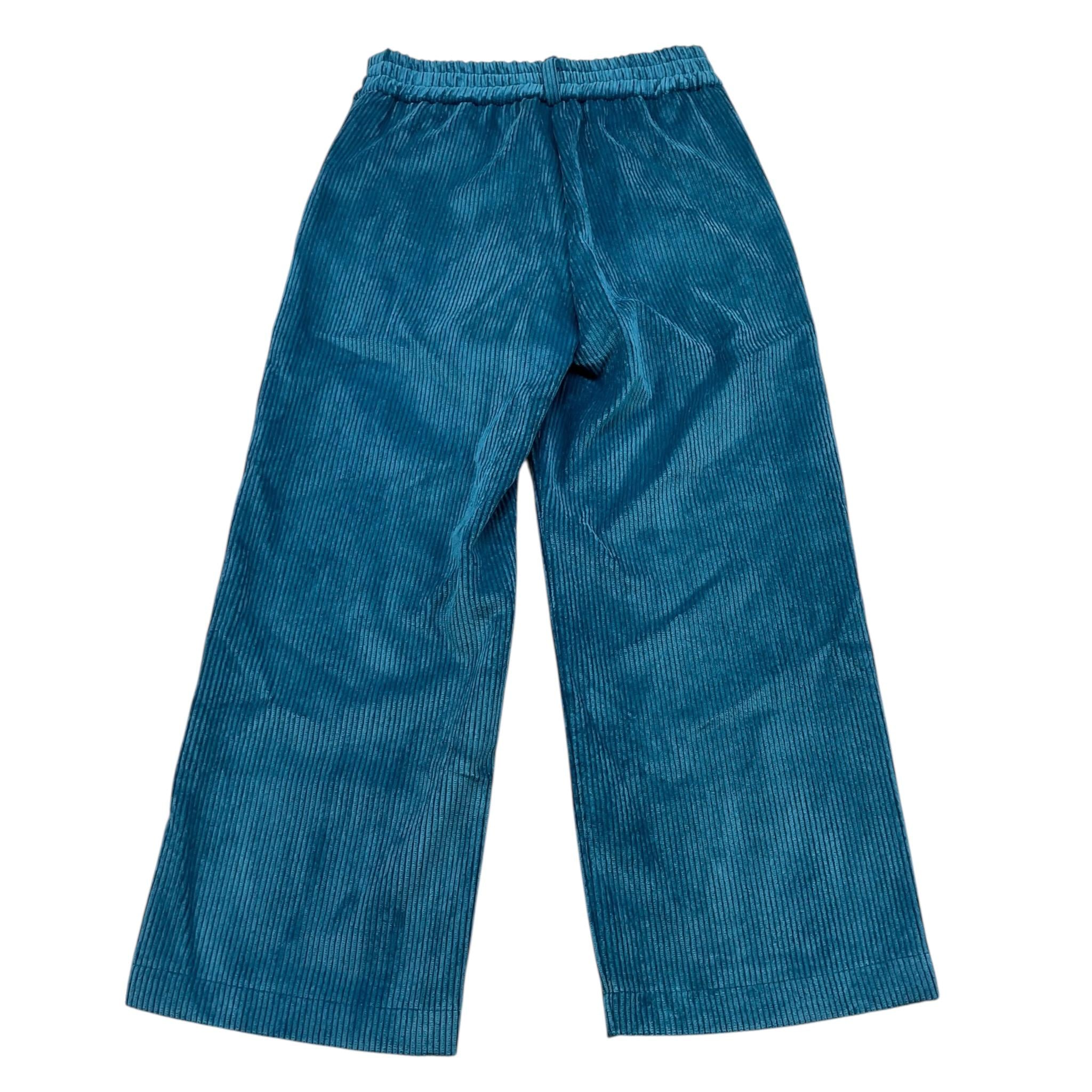 DIXIE pantalone tinta unita modello palazzo Petrolio per Bambina PHJ2062G67 PETROLIO DIXIE 