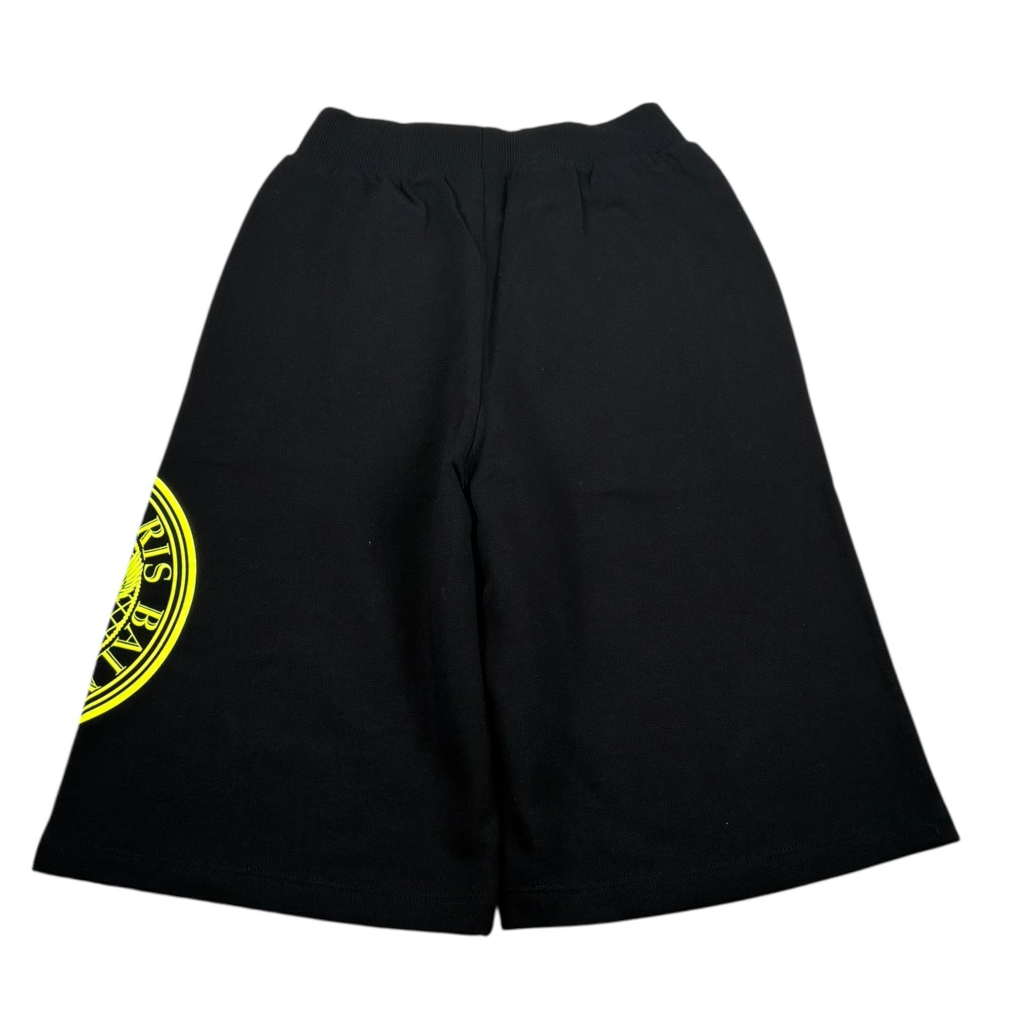 Balmain Bermuda tinta unita con Logo Nero per Bambino BU6S39 NERO BALMAIN 