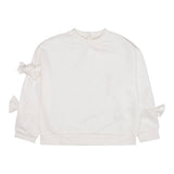 Elisabetta Franchi Felpa Tinta Unita con Fiocchi per Bambina EGFE049 PANNA ELISABETTA FRANCHI 