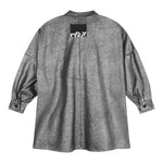 DKNY camicia tinta unita con bottoni Grigio per Bambina D60263 GRIGIO DKNY 