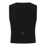 John Richmond Gilet Tinta Unita Doppiopetto per Bambino RBP25220GT NERO JOHN RICHMOND 