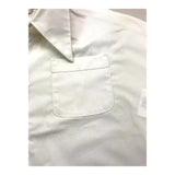 Meimeij Einfarbiges Halbarm-Shirt mit Tasche Creme für Mädchen