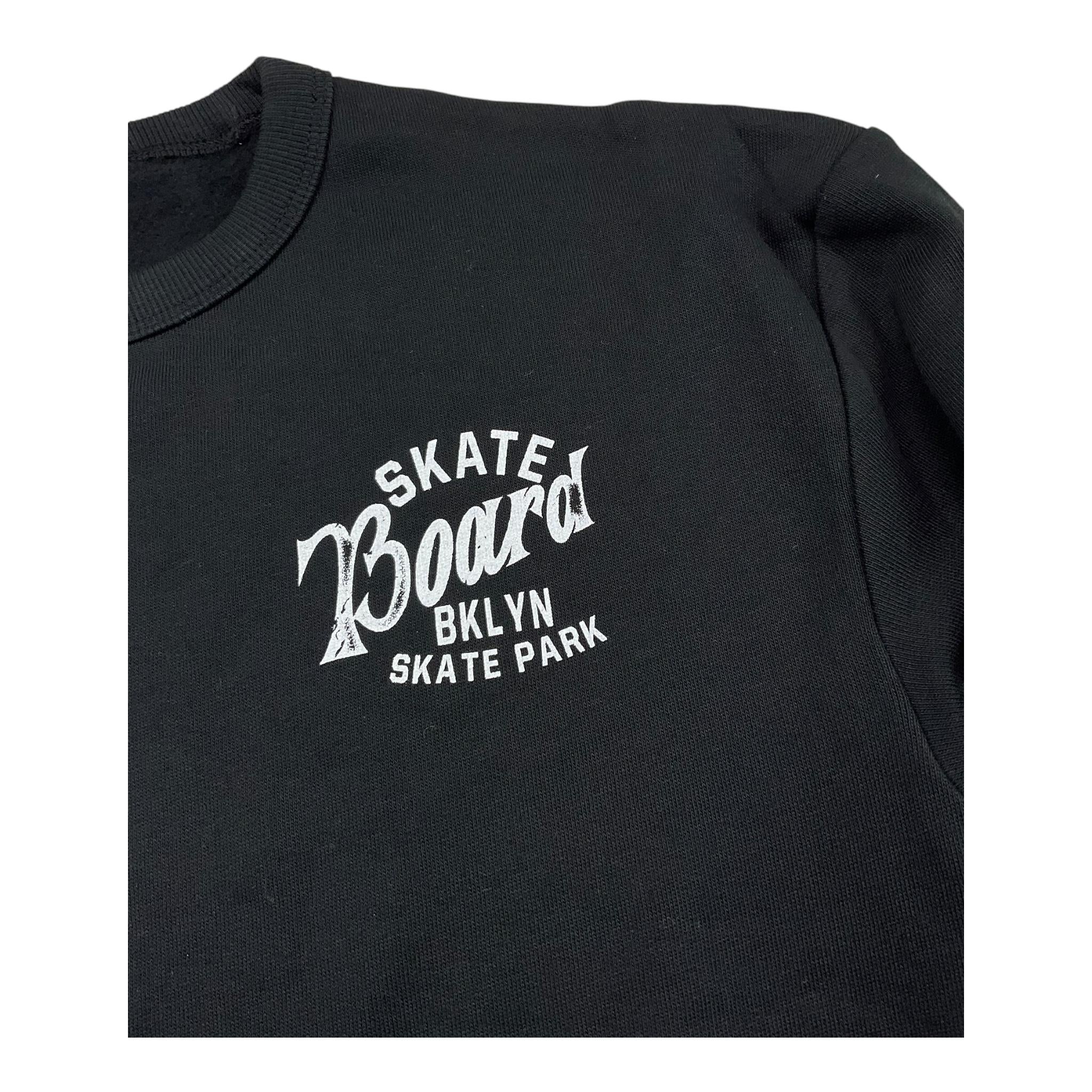 NAME.IT felpa chiusa girocollo tinta unita con stampa in contrasto Nero per Bambino 13236390 NERO NAME.IT 