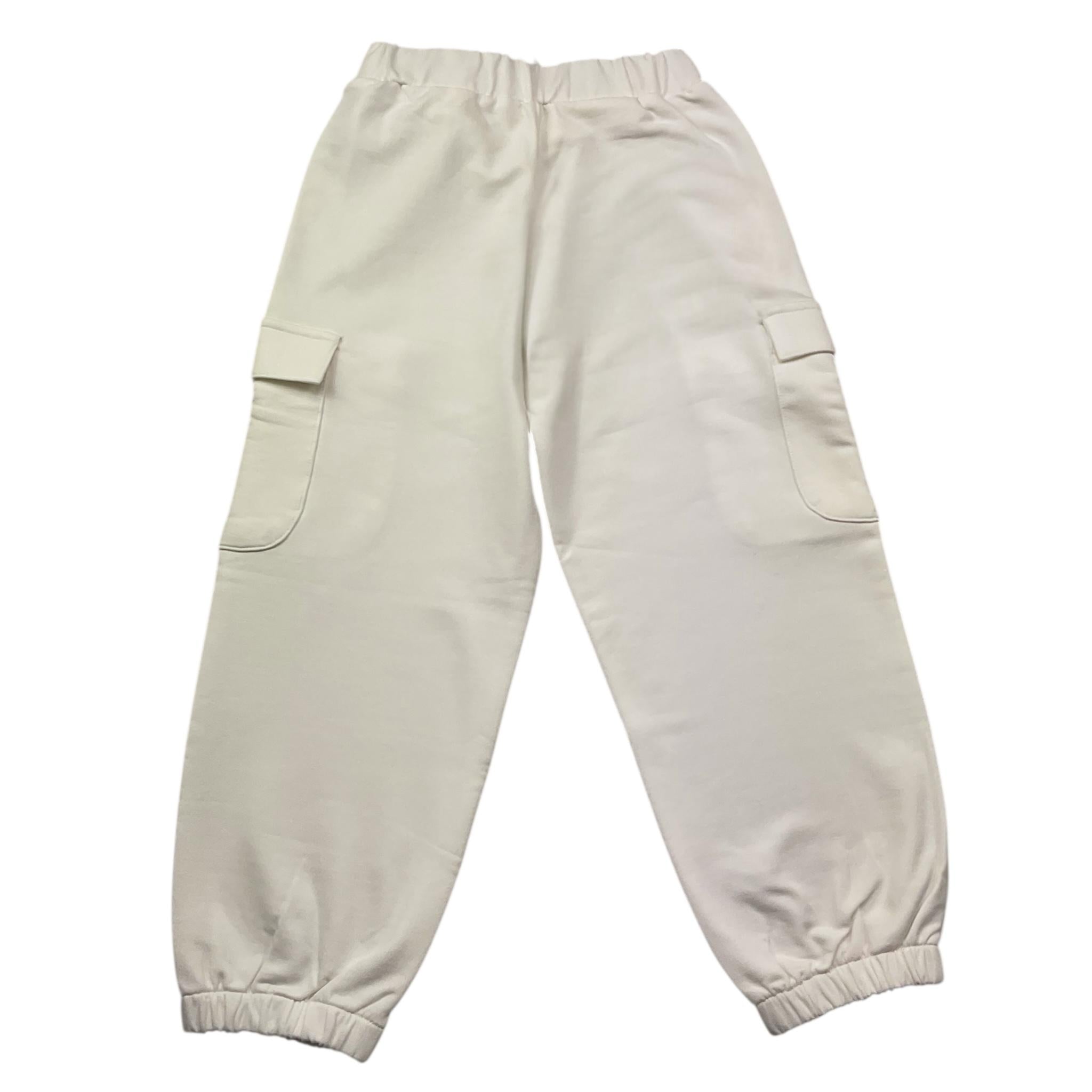 Liu Jo Pantalone Tuta Tinta Unita con Tasconi per Bambina KA5089 BIANCO LIU JO 