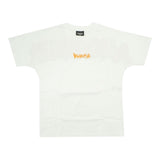 Disclaimer Einfarbiges Rundhals-T-Shirt mit Kontrastdruck in Weiß für Jungen