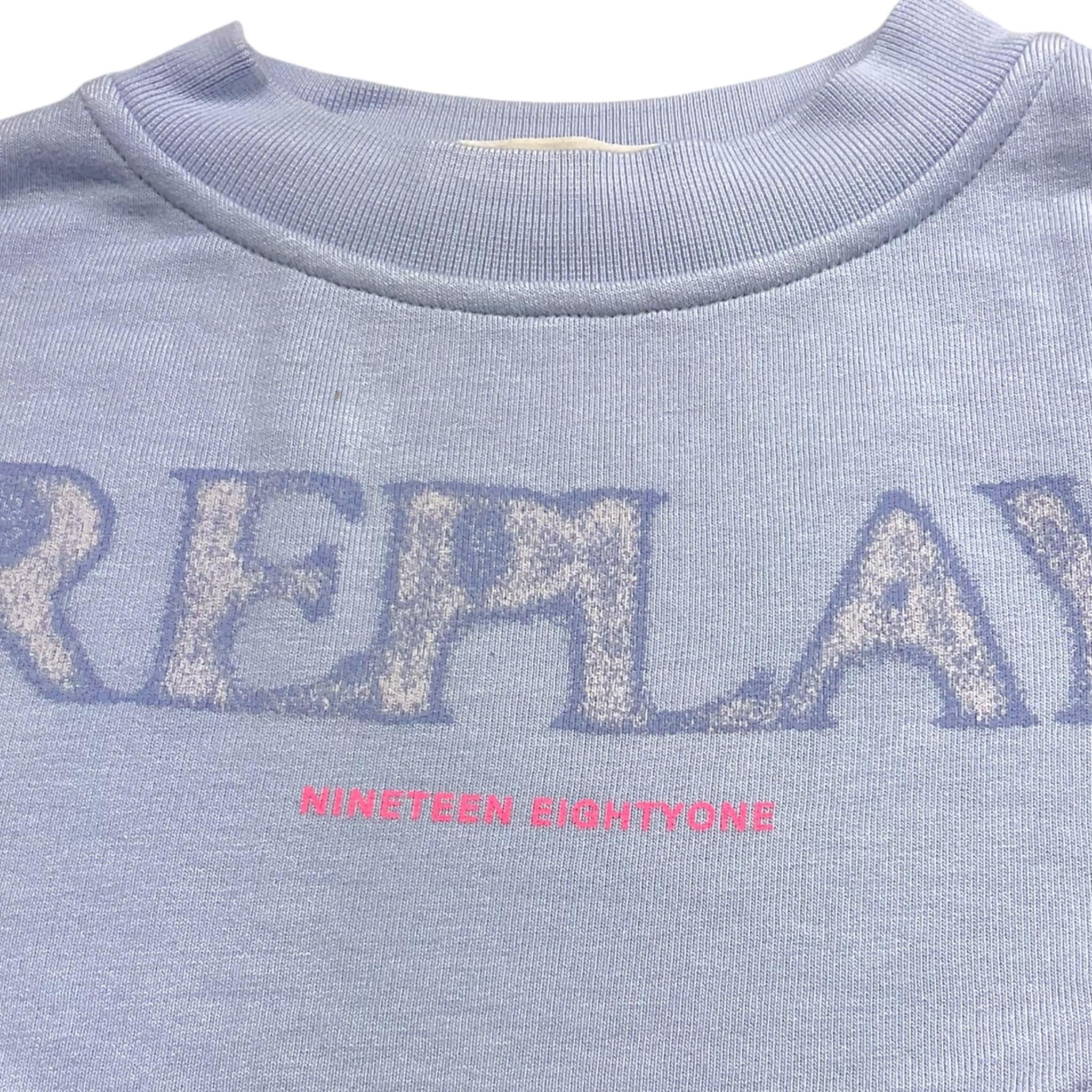 Replay Felpa Girocollo Tinta Unita con Stampa per Bambina SG2125 AZZURRO REPLAY 