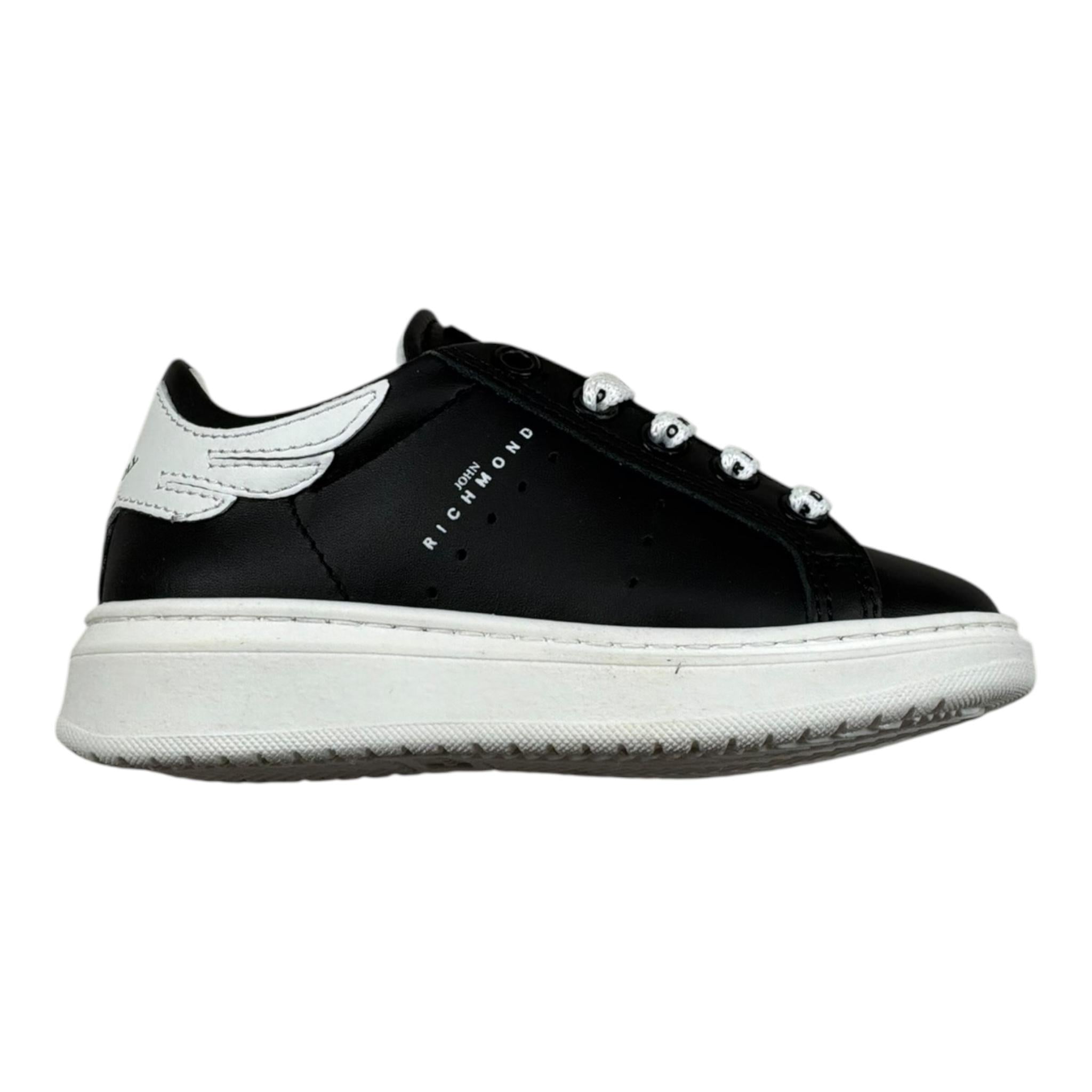 John Richmond Sneakers Tinta Unita con Stampa Logo per Neonato 21112N NERO JOHN RICHMOND 