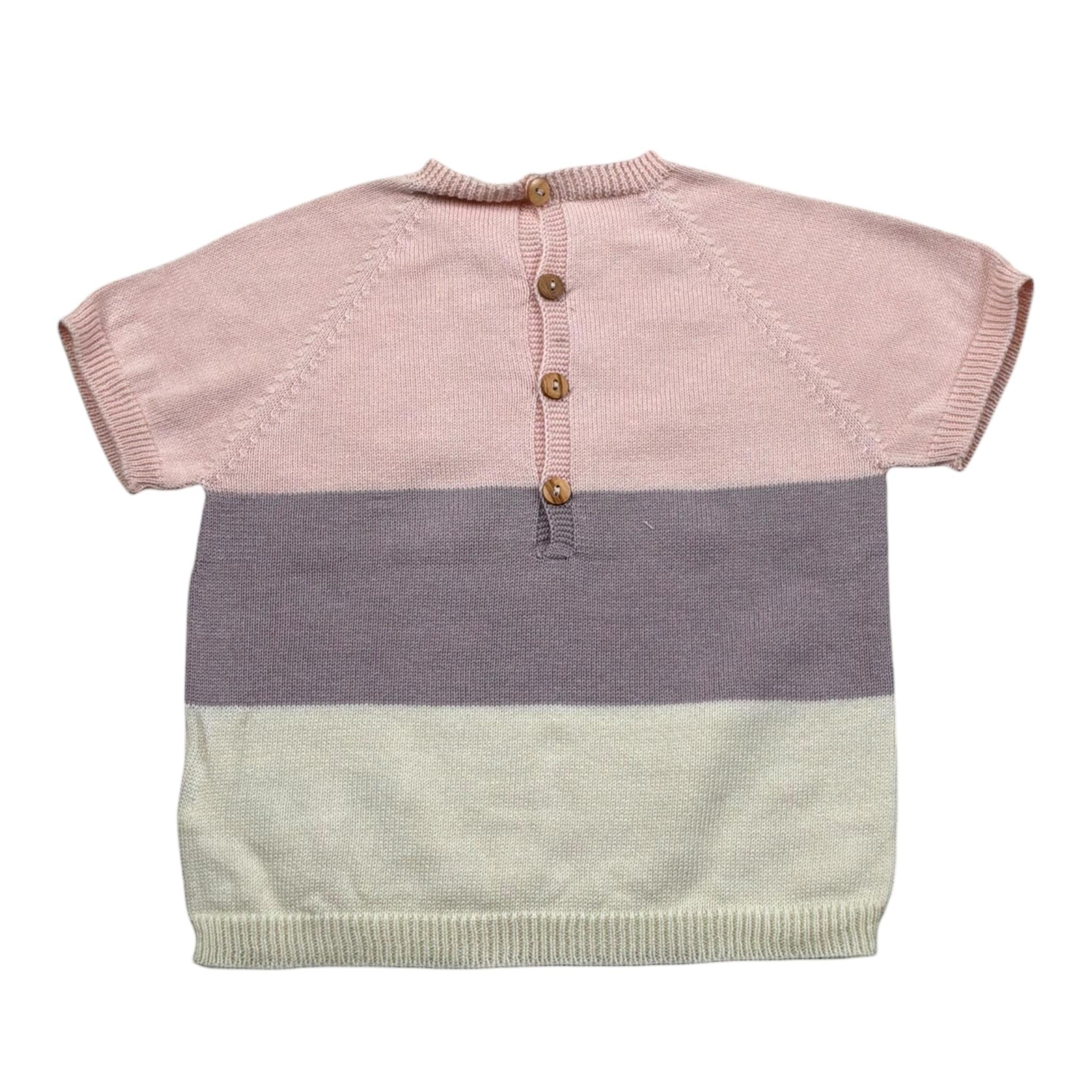 Wedoble T-Shirt Gircollo Tricolore per Neonata V2505302B MULTICOLOR WEDOBLE 