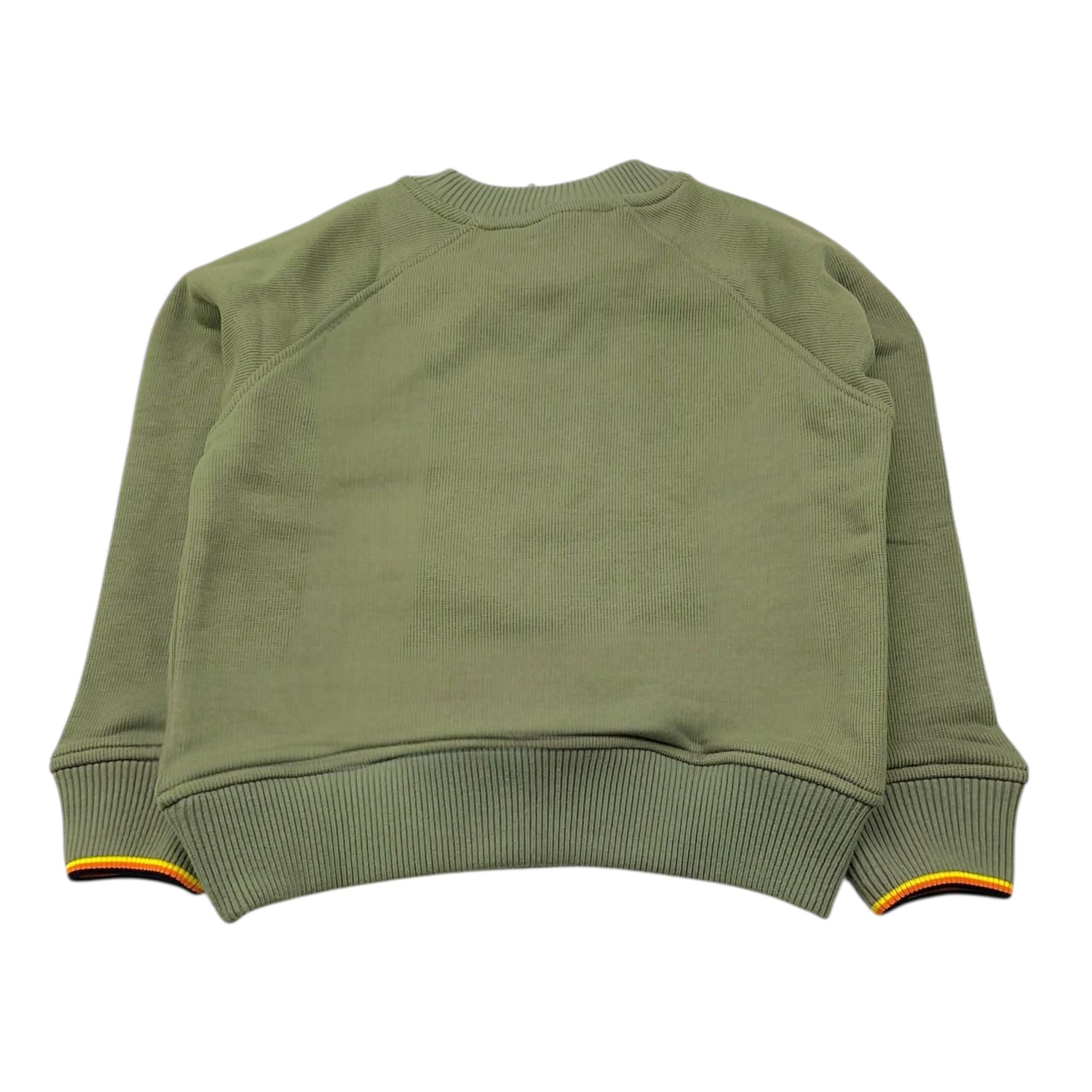 K-Way Maglia Tinta Unita Girocollo con Logo per Bambino K2148LW VERDE K-WAY 