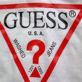 GUESS shirt girocollo tinta unita con stampa Bianco per Neonato N84I24K8HM0 BIANCO GUESS 