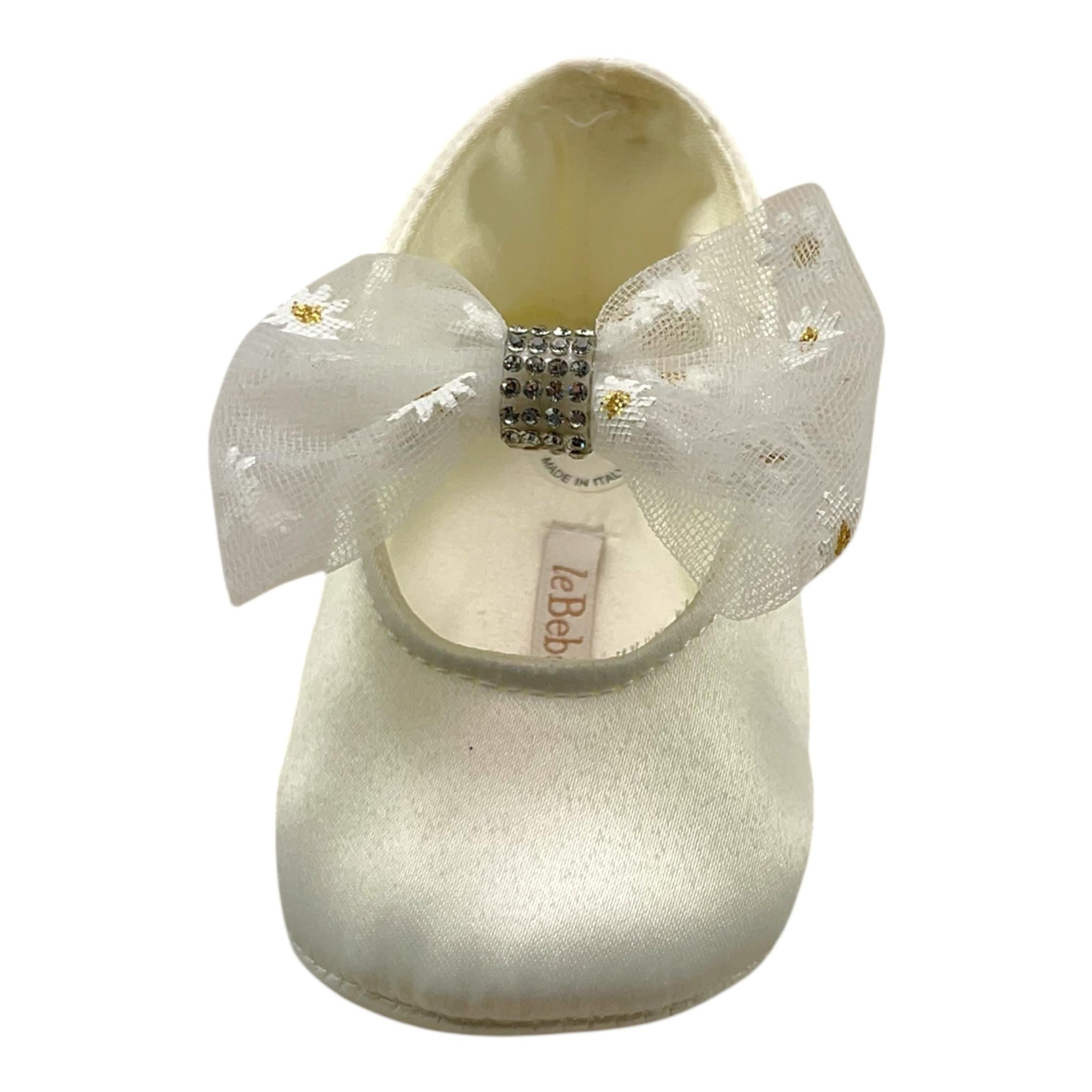 LE BEBE' ballerine tinta unita con fiocco Bianco per Neonata LBG5189 BIANCO LE BEBE' 