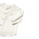 Mayoral Camicia Tinta Unita con Fantasia A Righe per Neonato 11033 PANNA MAYORAL 
