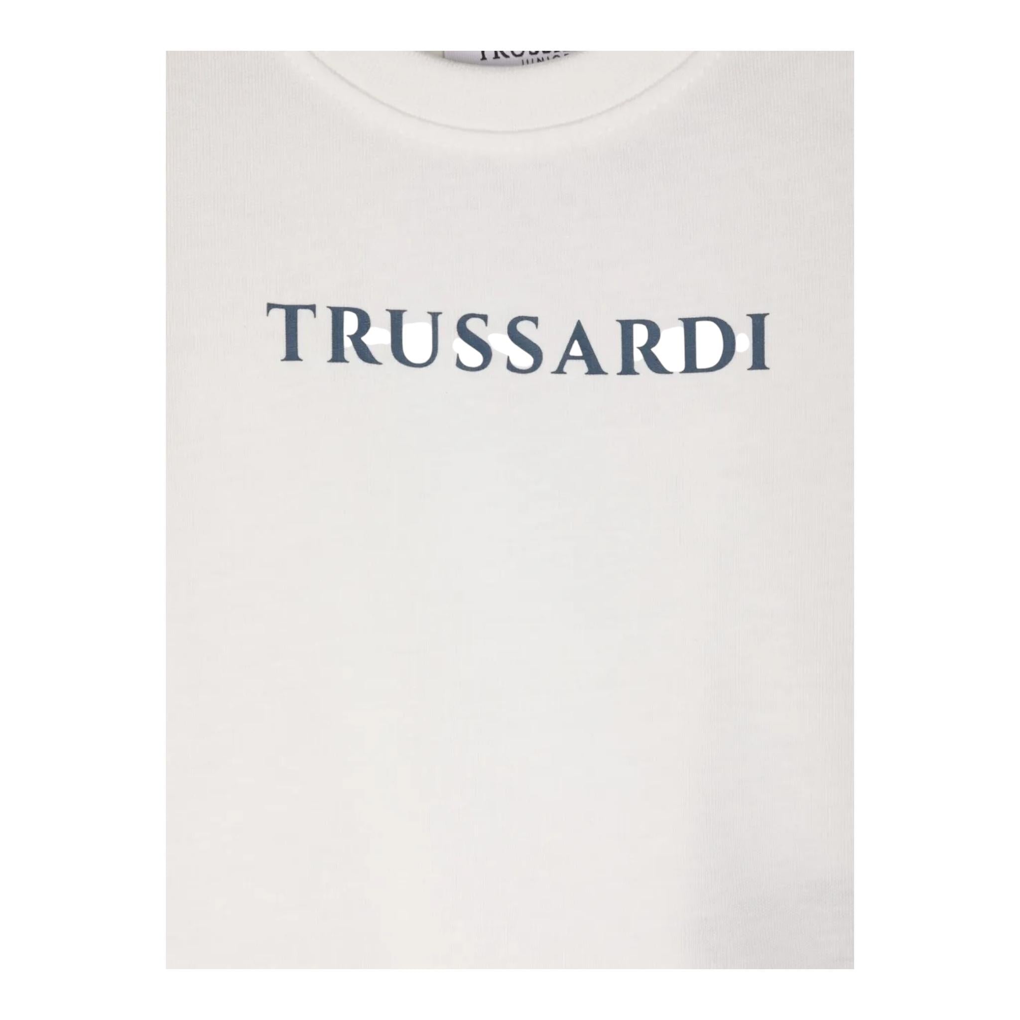TRUSSARDI shirt girocollo tinta unita Bianco per Neonato TIA24085TSX BIANCO TRUSSARDI 