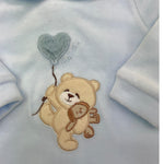 NANAN tutina tinta unita con stampa Azzurro per Neonato I2401001A AZZURRO NANAN 