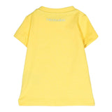 Trussardi T-Shirt Girocollo Tinta Unita con Logo per Neonato TIP23036TS GIALLO TRUSSARDI 