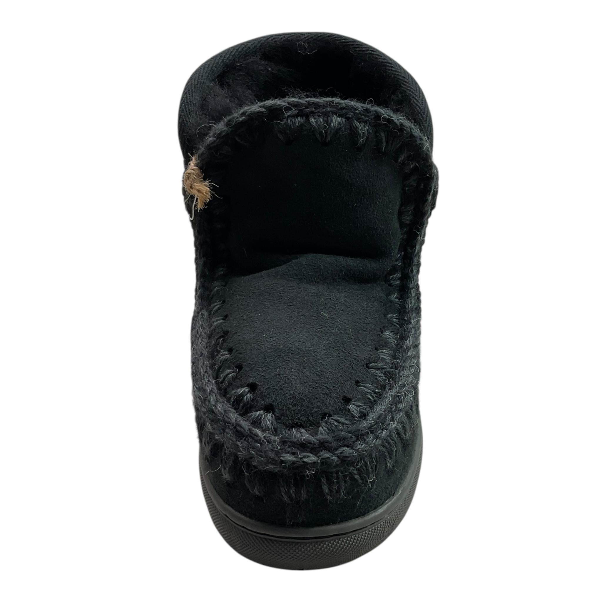 MOU stivali tinta unita con ricami  Nero per Bambina MUFK111015AA NERO MOU 