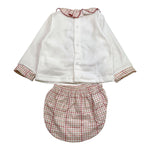 CALAMARO completo 2pz maglia-coulotte con fantasia Bianco per Neonata 11026 BIANCO CALAMARO 