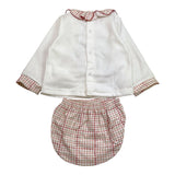 CALAMARO completo 2pz maglia-coulotte con fantasia Bianco per Neonata 11026 BIANCO CALAMARO 