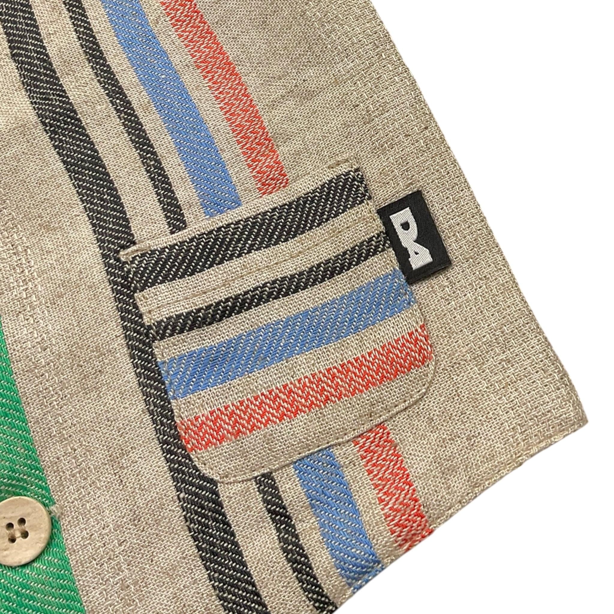 Daniele Alessandrini Gilet Tinta Unita con Fantasia A Righe per Bambino 1296B00300 BEIGE DANIELE ALESSANDRINI 